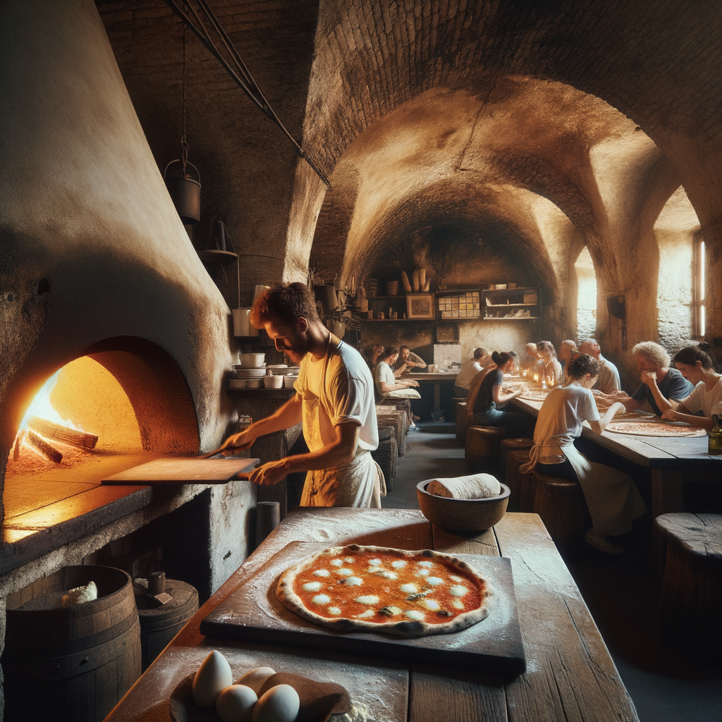 Pizzaria e forno a lenha para pizza